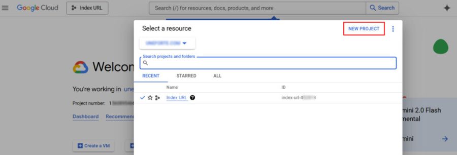Google-Cloud-Console-New-Project