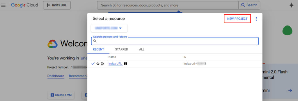 Google-Cloud-Console-New-Project