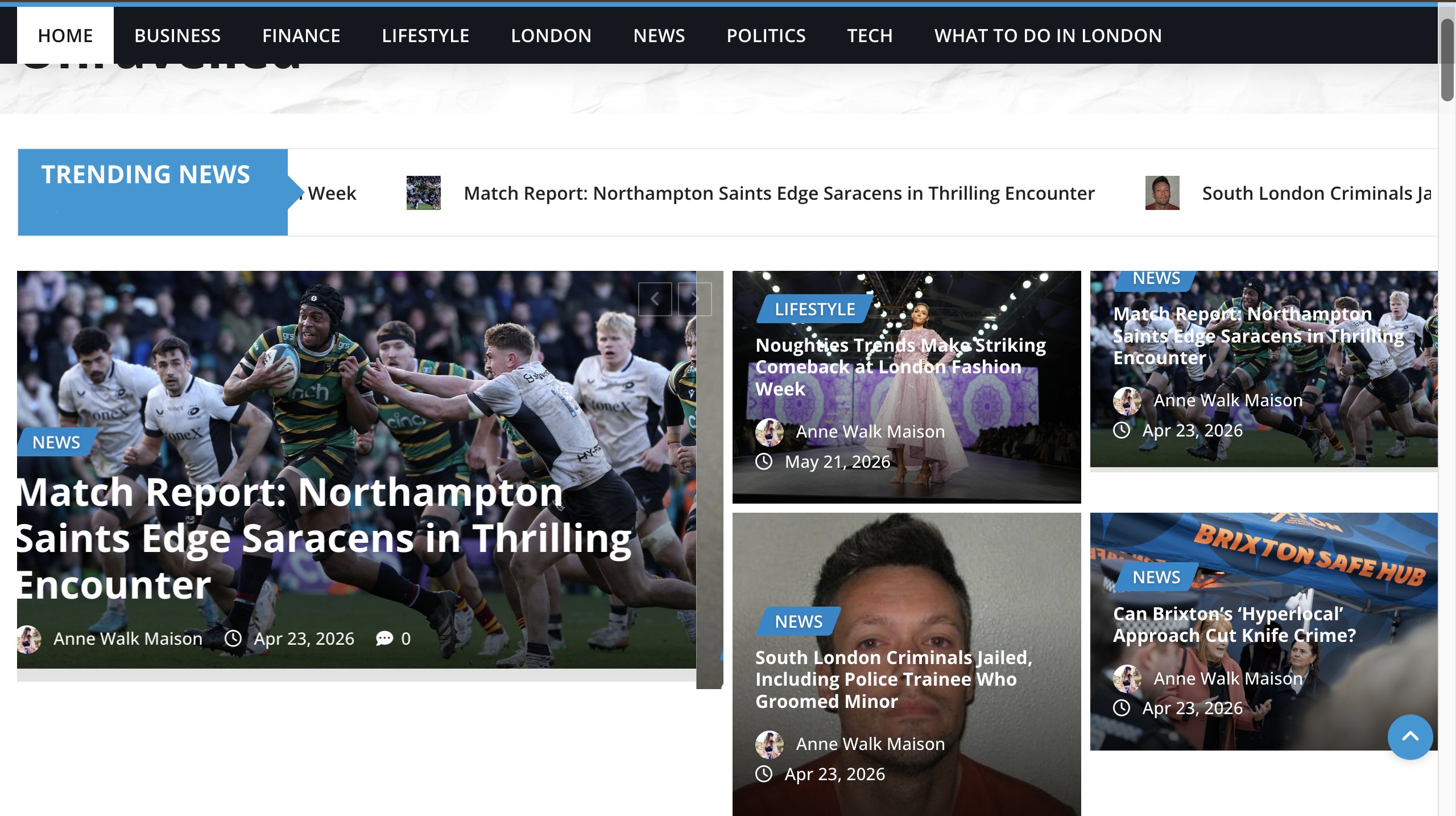 Website screenshot