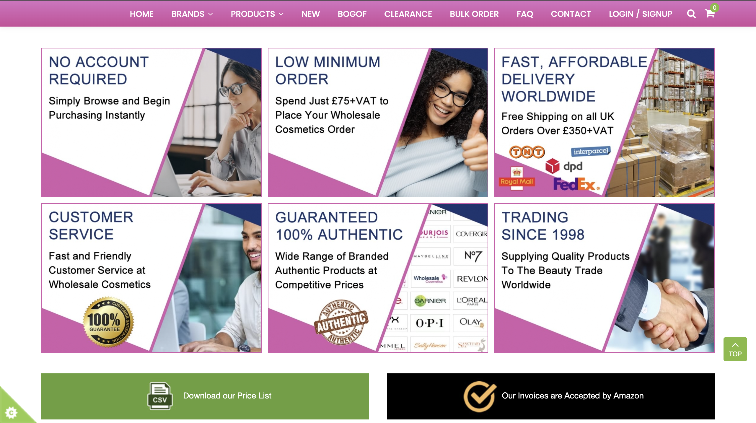 Pink color for sites